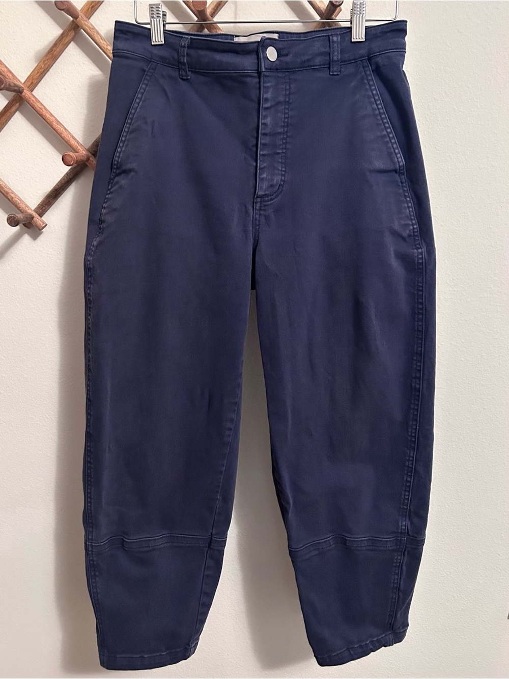 Everlane The Utility Barrel Pant in Navy size 10 Regular high rise - Picture 4 of 7